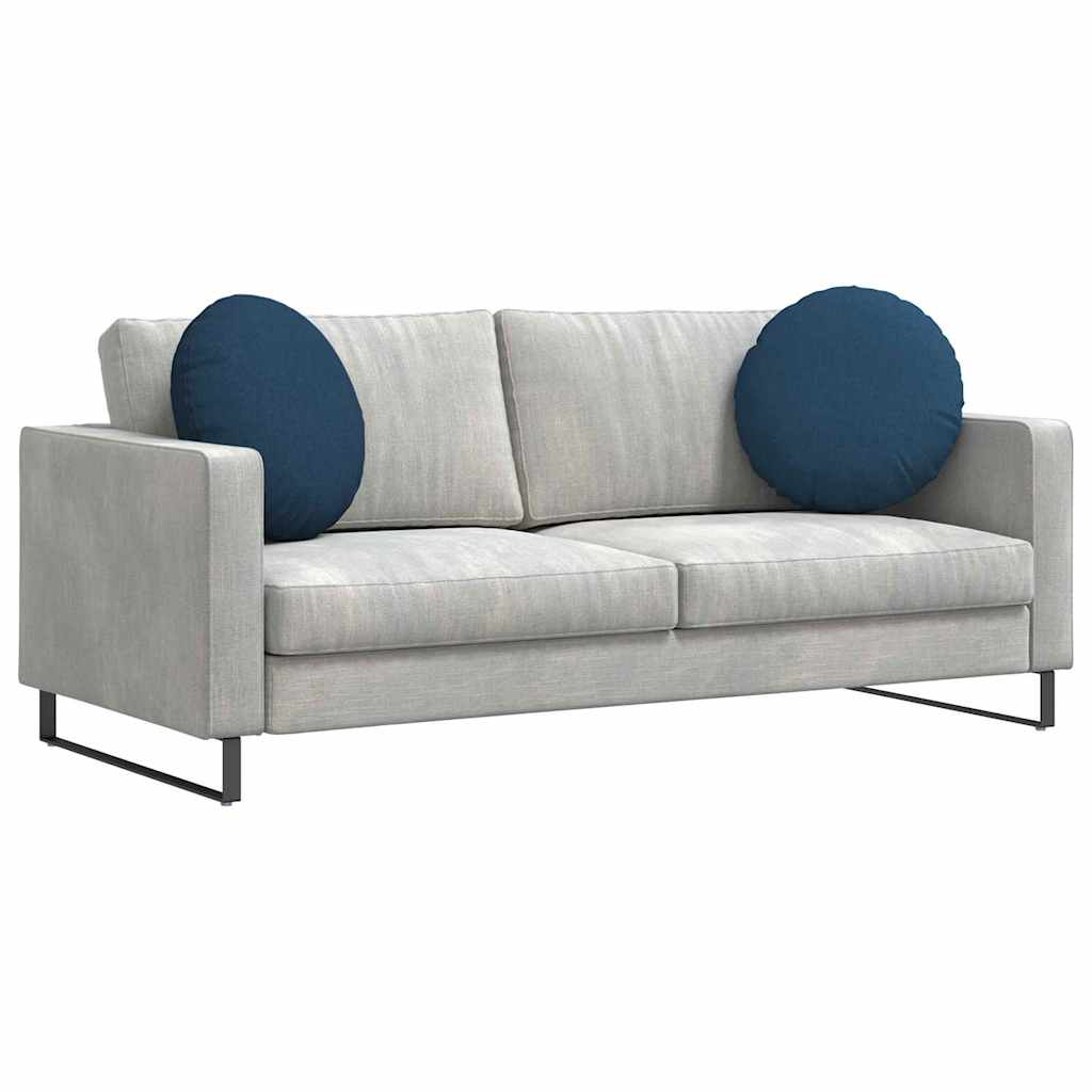 Cuscini per Seduta 2 pcs Blu Ø50 x 19 cm Tessuto 42014165