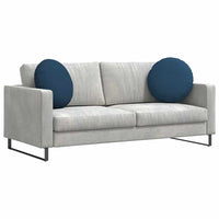 Cuscini per Seduta 2 pcs Blu Ø50 x 19 cm Tessuto 42014165