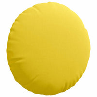 Cuscini per Seduta 2 pcs Giallo Chiaro Ø50 x 19 cm Tessuto 42014166