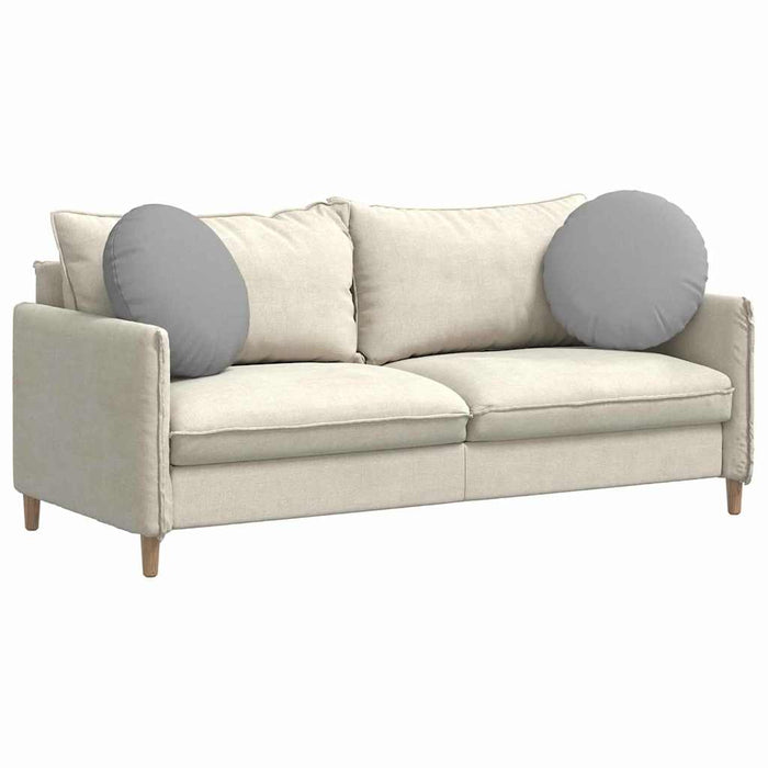 Cuscini per Seduta 2 pcs Grigio Nuvola Ø50 x 19 cm Tessuto 42014170