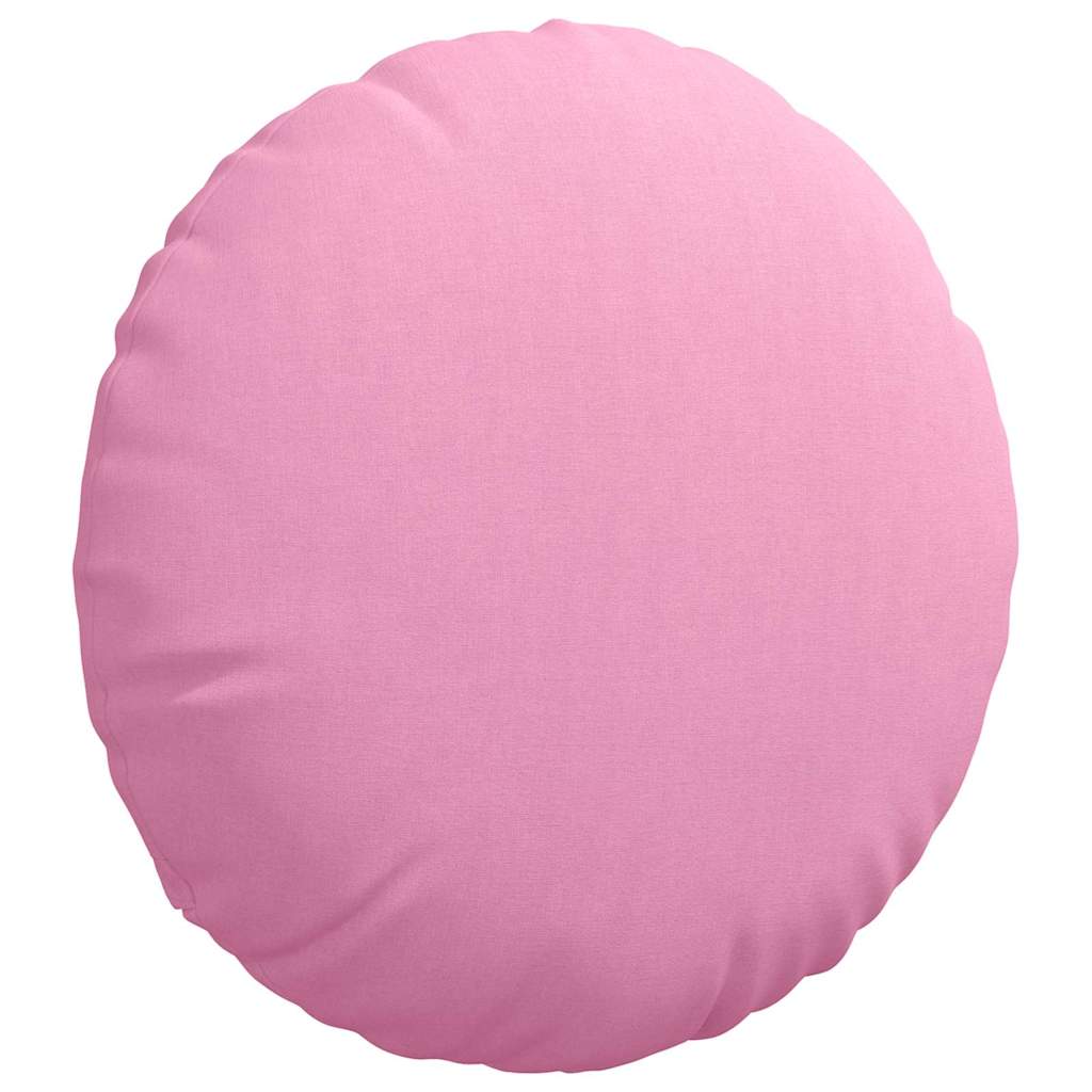 Cuscini per Seduta 2 pcs Rosa Ø50 x 19 cm Tessuto 42014172