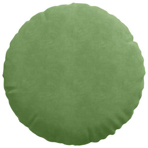 Cuscini per Seduta 2 pcs Verde chiaro Ø 40 x 13 cm Velluto 42014177
