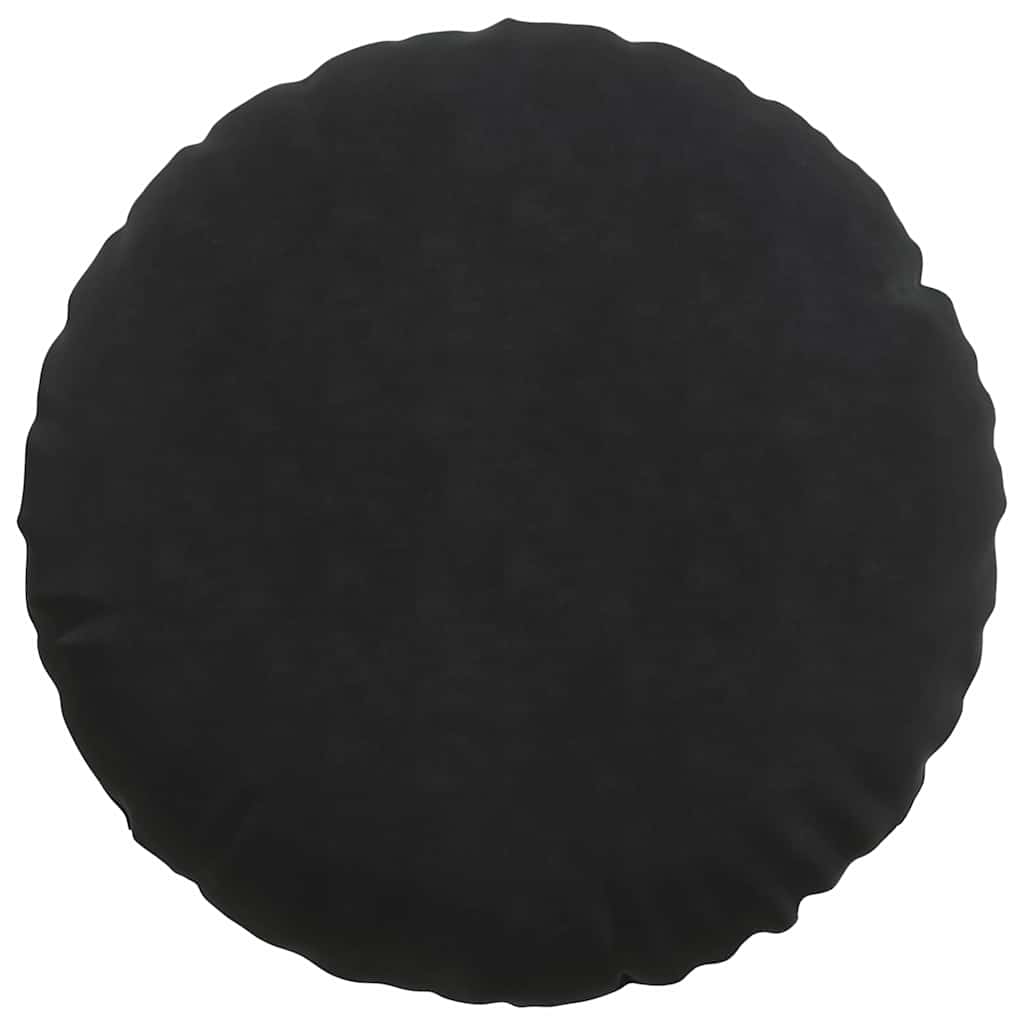 Cuscini per Seduta 2 pcs Nero Ø 40 x 13 cm Velluto 42014180