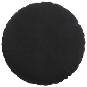 Cuscini per Seduta 2 pcs Nero Ø 40 x 13 cm Velluto 42014180