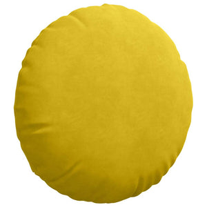 Cuscini per Seduta 2 pcs Giallo Ø 40 x 13 cm Velluto 42014181