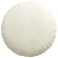 Cuscini per Seduta 2 pcs Crema Ø 40 x 13 cm Velluto 42014183