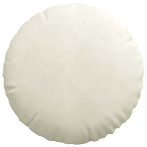 Cuscini per Seduta 2 pcs Crema Ø 40 x 13 cm Velluto 42014183