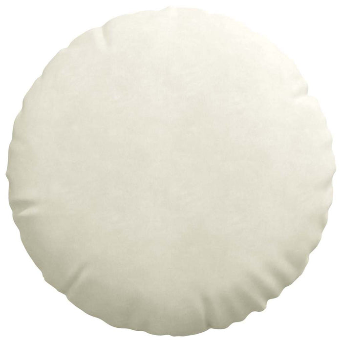 Cuscini per Seduta 2 pcs Crema Ø 40 x 13 cm Velluto 42014183