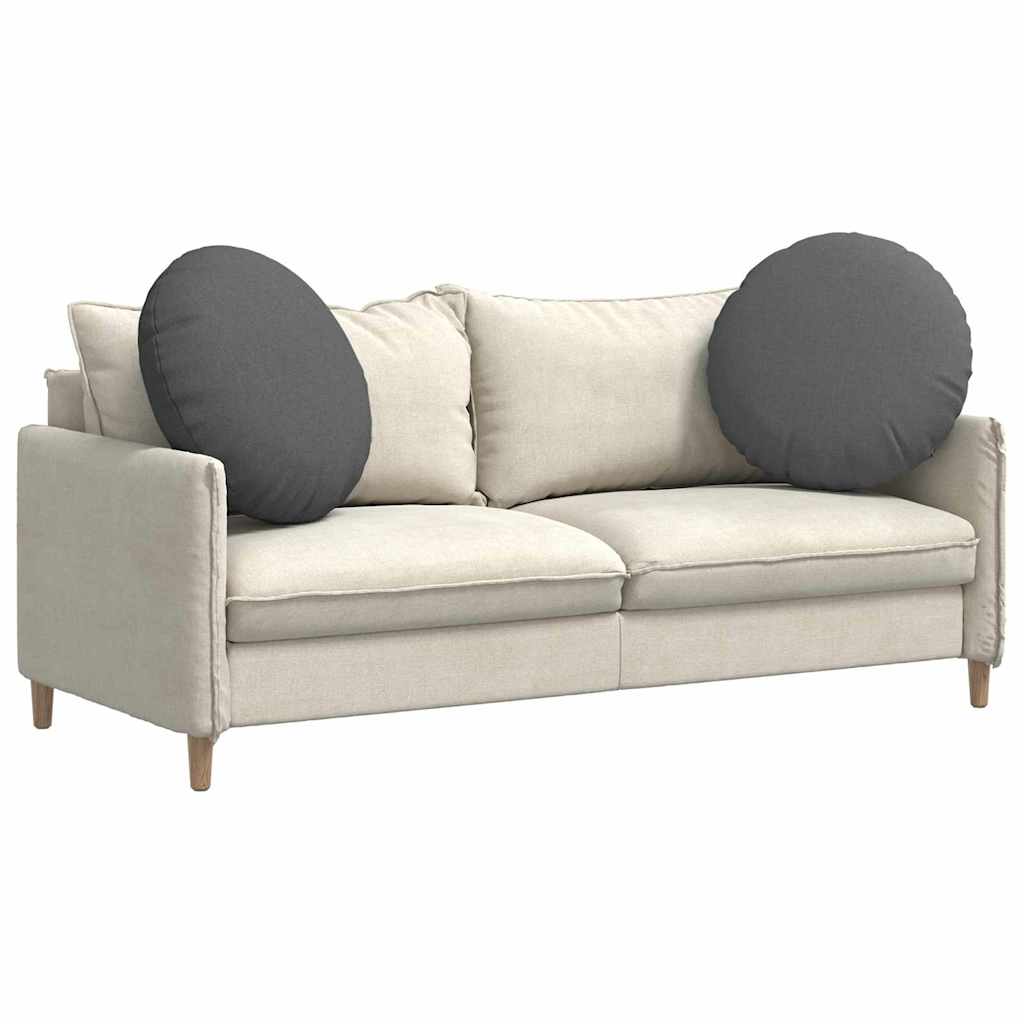 Cuscini per Seduta 2 pcs Grigio scuro Ø60 x 21 cm Tessuto 42014195