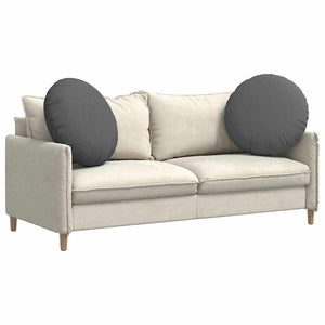 Cuscini per Seduta 2 pcs Grigio scuro Ø60 x 21 cm Tessuto 42014195