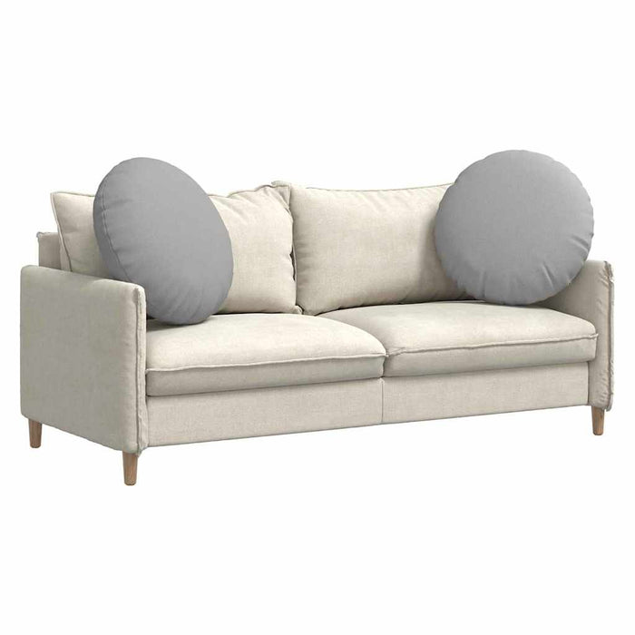 Cuscini per Seduta 2 pcs Grigio Nuvola Ø60 x 21 cm Tessuto 42014207