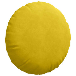 Cuscini per Seduta 2 pcs Giallo Ø 40 x 13 cm Velluto 42014218