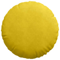 Cuscini per Seduta 2 pcs Giallo Ø 40 x 13 cm Velluto 42014218