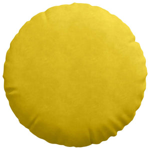 Cuscini per Seduta 2 pcs Giallo Ø 40 x 13 cm Velluto 42014218