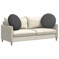 Cuscini per Seduta 2 pcs Grigio scuro Ø 60 cm Tessuto in Cords 42014224