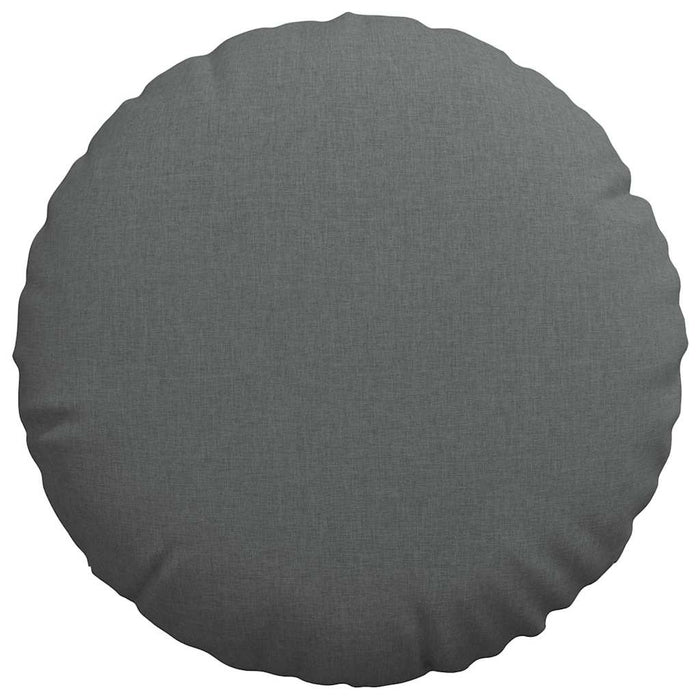 Cuscini per Seduta 2 pcs Grigio scuro Ø80 x 29 cm Tessuto 42014232