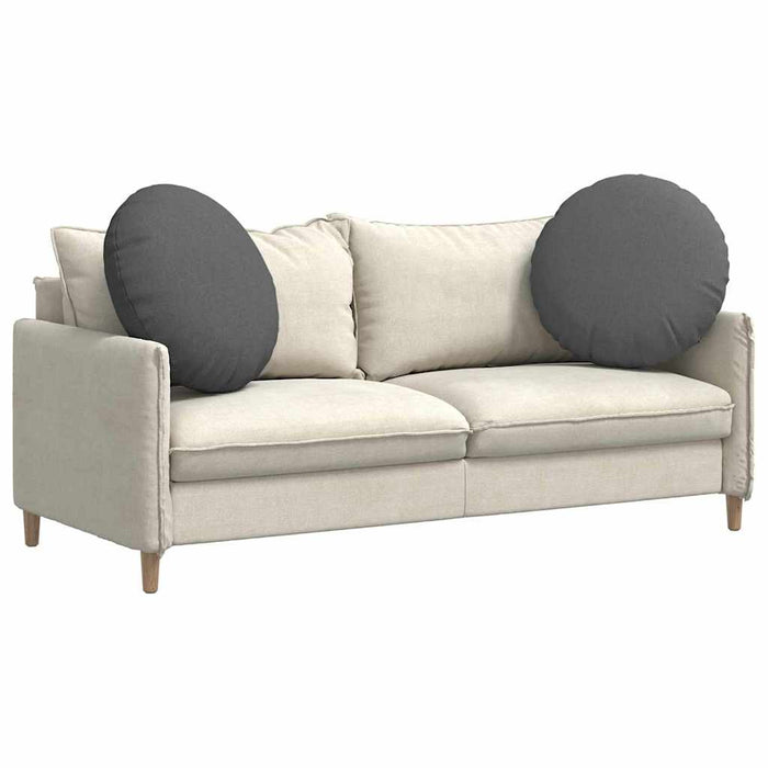 Cuscini per Seduta 2 pcs Grigio scuro Ø80 x 29 cm Tessuto 42014232