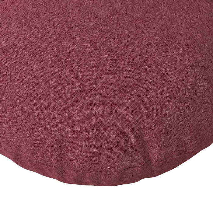 Cuscini per Seduta 2 pcs Rosso Vino Ø80 x 29 cm Tessuto 42014234
