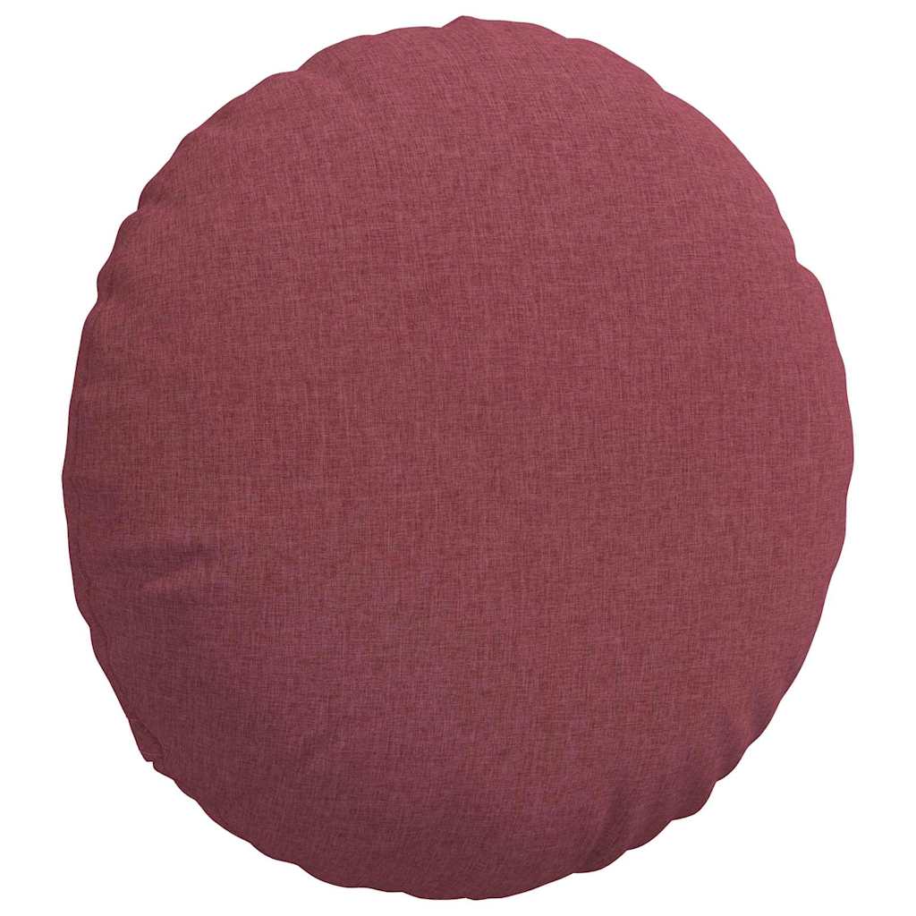 Cuscini per Seduta 2 pcs Rosso Vino Ø80 x 29 cm Tessuto 42014234