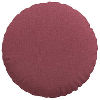 Cuscini per Seduta 2 pcs Rosso Vino Ø80 x 29 cm Tessuto 42014234