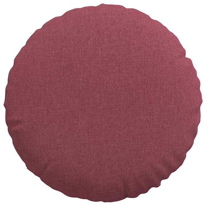 Cuscini per Seduta 2 pcs Rosso Vino Ø80 x 29 cm Tessuto 42014234