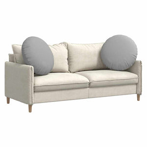 Cuscini per Seduta 2 pcs Grigio Nuvola Ø80 x 29 cm Tessuto 42014244