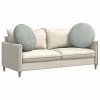 Cuscini per Seduta 2 pcs Grigio chiaro Ø 40 x 13 cm Velluto 42014248