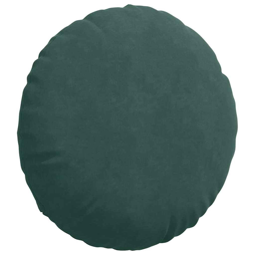 Cuscini per Seduta 2 pcs Verde Scuro Ø80 x 29 cm Velluto 42014250