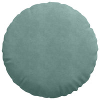 Cuscini per Seduta 2 pcs Verde Mare Ø 40 x 13 cm Velluto 42014258