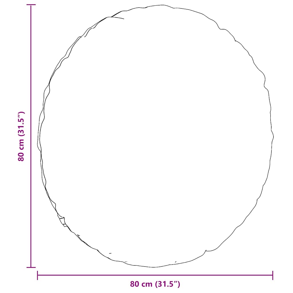 Cuscini per Seduta 2 pcs Blu Ø 80 cm Tessuto in Cords 42014263