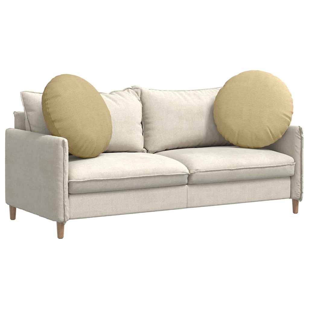 Cuscini per Seduta 2 pcs Grigio Verde Ø 80 cm Tessuto in Cords 42014264