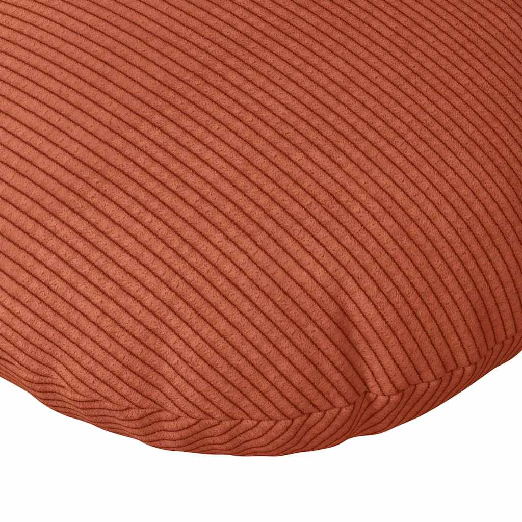 Cuscini per Seduta 2 pcs Rosso Arancio Ø 80 cm Tessuto in Cords 42014267
