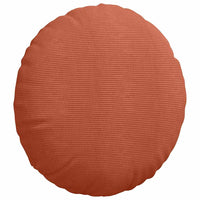 Cuscini per Seduta 2 pcs Rosso Arancio Ø 80 cm Tessuto in Cords 42014267