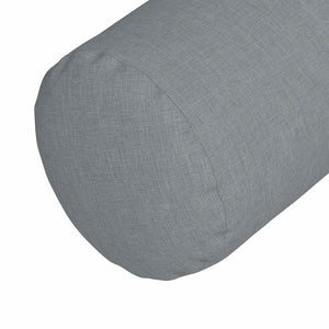 Cuscini a rullo 2 pcs Grigio chiaro Ø 15 x 40 cm Tessuto 42014268