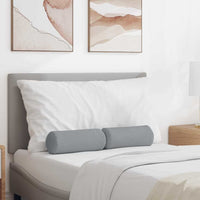 Cuscini a rullo 2 pcs Grigio chiaro Ø 15 x 40 cm Tessuto 42014268