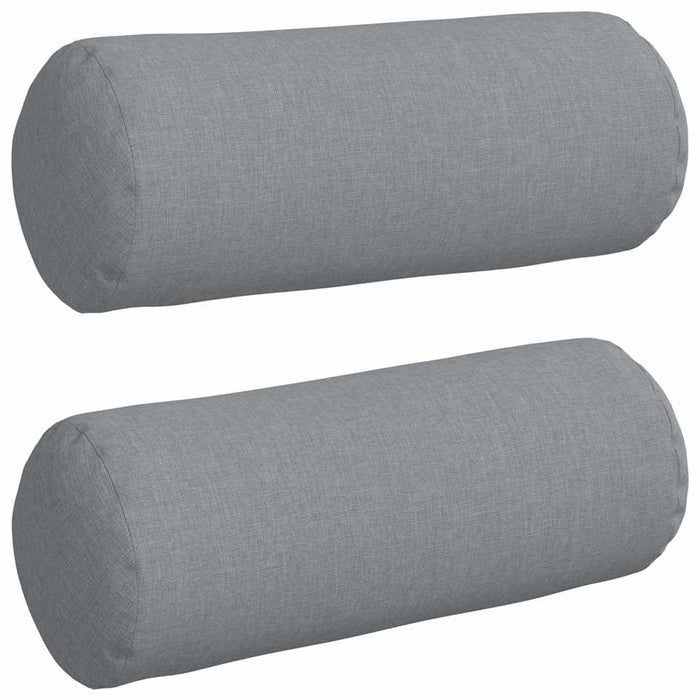 Cuscini a rullo 2 pcs Grigio chiaro Ø 15 x 40 cm Tessuto 42014268