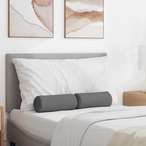 Cuscini a rullo 2 pcs Grigio scuro Ø 15 x 40 cm Tessuto 42014269