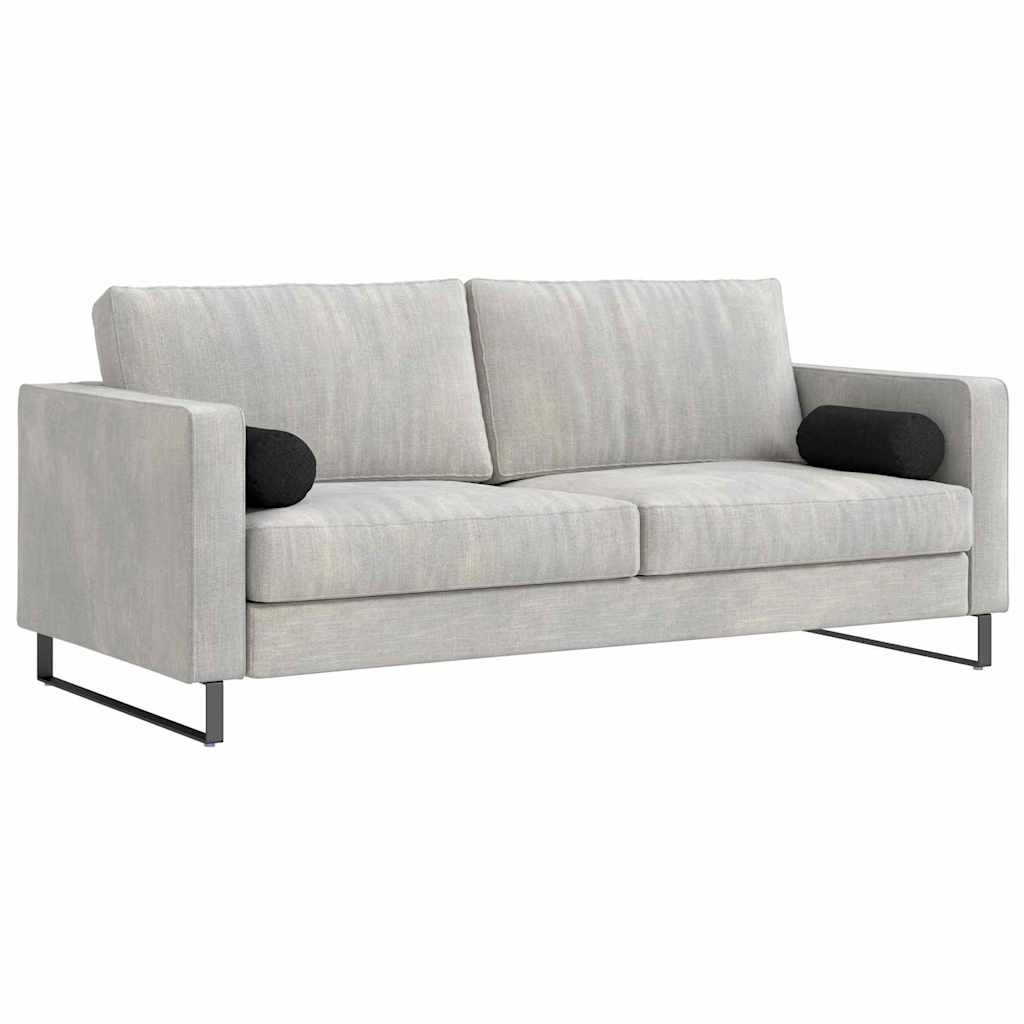 Cuscini a rullo 2 pcs Nero Ø 15 x 40 cm Tessuto 42014270