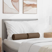 Cuscini a rullo 2 pcs Marrone Ø 15 x 40 cm Tessuto 42014272