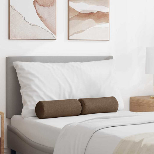 Cuscini a rullo 2 pcs Marrone Ø 15 x 40 cm Tessuto 42014272