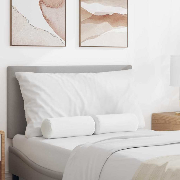 Cuscini a rullo 2 pcs Bianco Ø 15 x 40 cm Tessuto 42014279