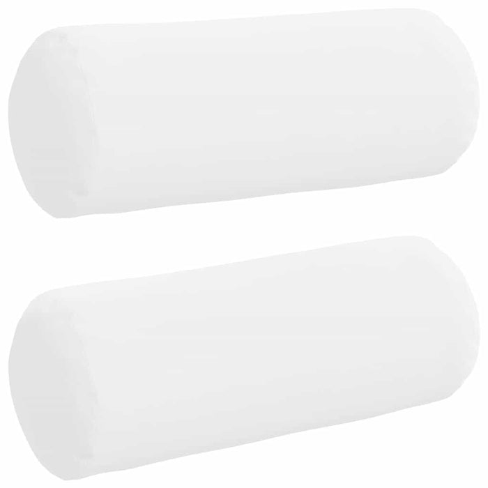 Cuscini a rullo 2 pcs Bianco Ø 15 x 40 cm Tessuto 42014279