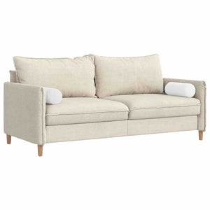 Cuscini a rullo 2 pcs Bianco Ø 15 x 40 cm Tessuto 42014279