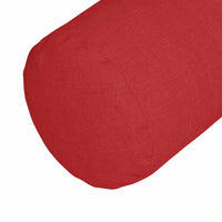 Cuscini a rullo 2 pcs Rosso Ø 15 x 40 cm Tessuto 42014280