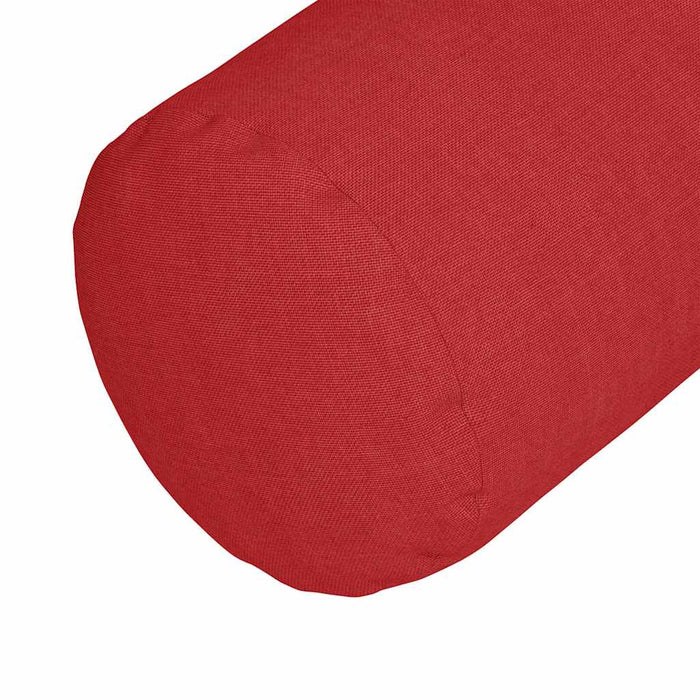 Cuscini a rullo 2 pcs Rosso Ø 15 x 40 cm Tessuto 42014280