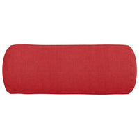 Cuscini a rullo 2 pcs Rosso Ø 15 x 40 cm Tessuto 42014280