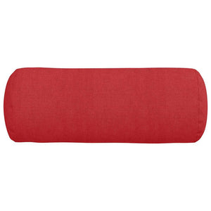 Cuscini a rullo 2 pcs Rosso Ø 15 x 40 cm Tessuto 42014280
