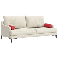 Cuscini a rullo 2 pcs Rosso Ø 15 x 40 cm Tessuto 42014280