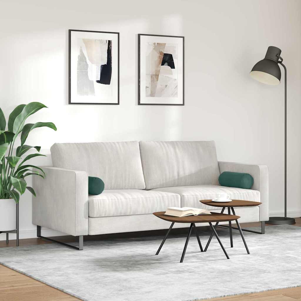 Cuscini a rullo 2 pcs Verde Scuro Ø 15 x 40 cm Tessuto in Cords 42014287