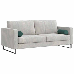 Cuscini a rullo 2 pcs Verde Scuro Ø 15 x 40 cm Tessuto in Cords 42014287